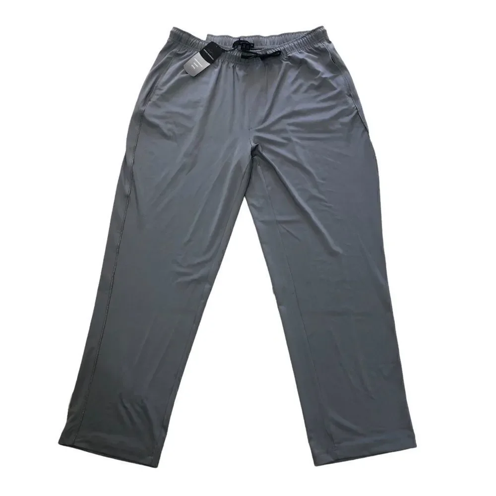NEW Greg Norman Performance Luxury Style Elastic Waistband Pockets Pull On XL